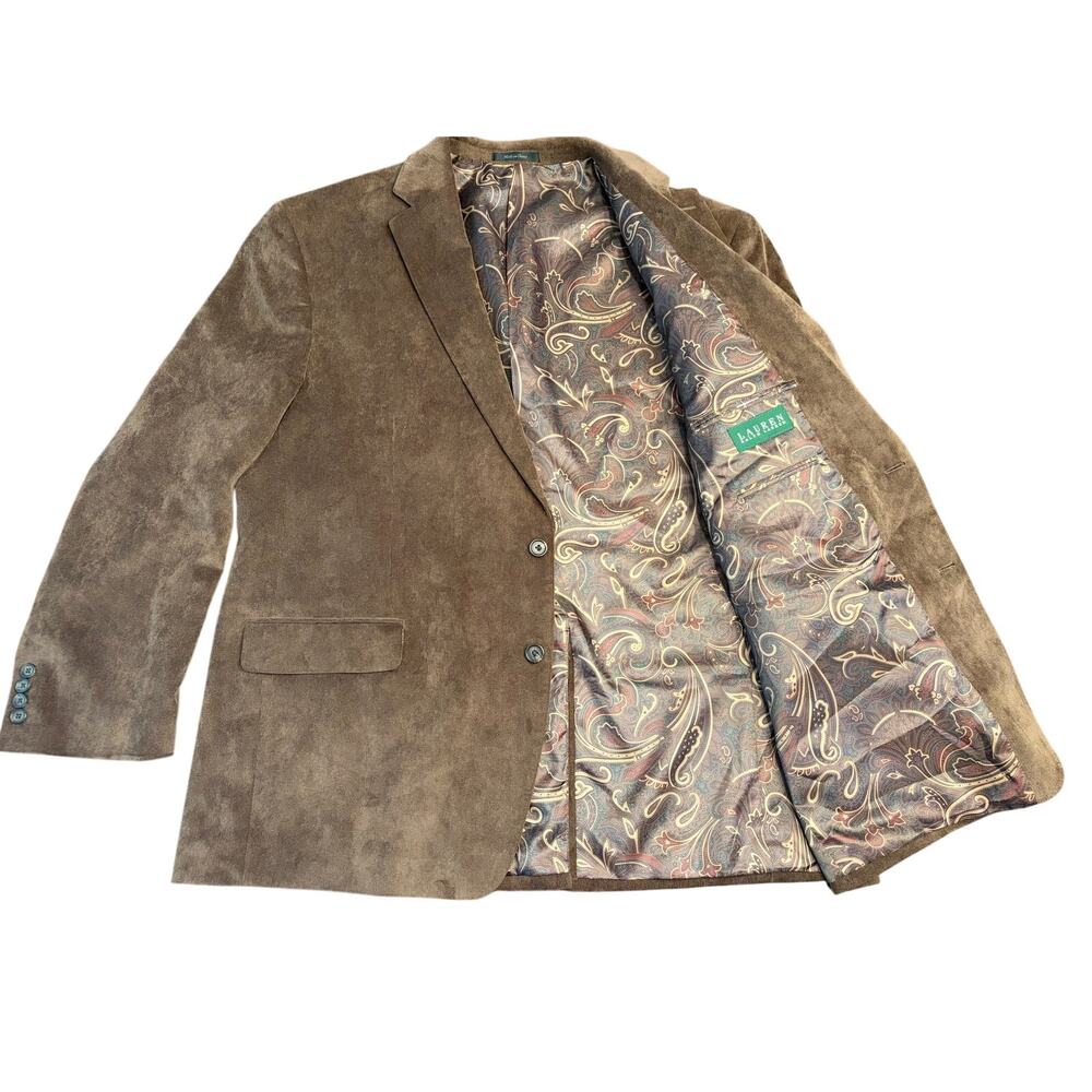 Lauren Ralph Lauren Brown Corduroy Blazer 50R Preowned